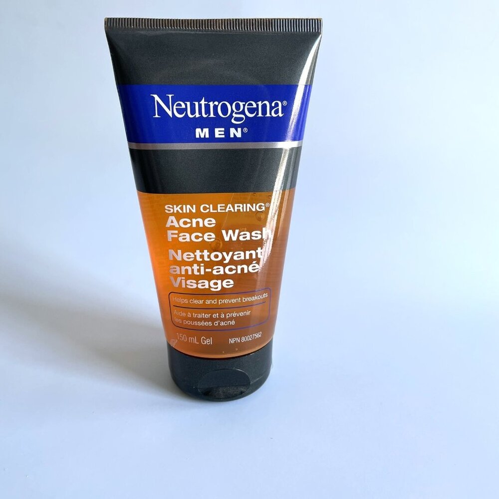 Neutrogena Men Skin Clearing Acne Wash Face Cleanser DISCONTINUED